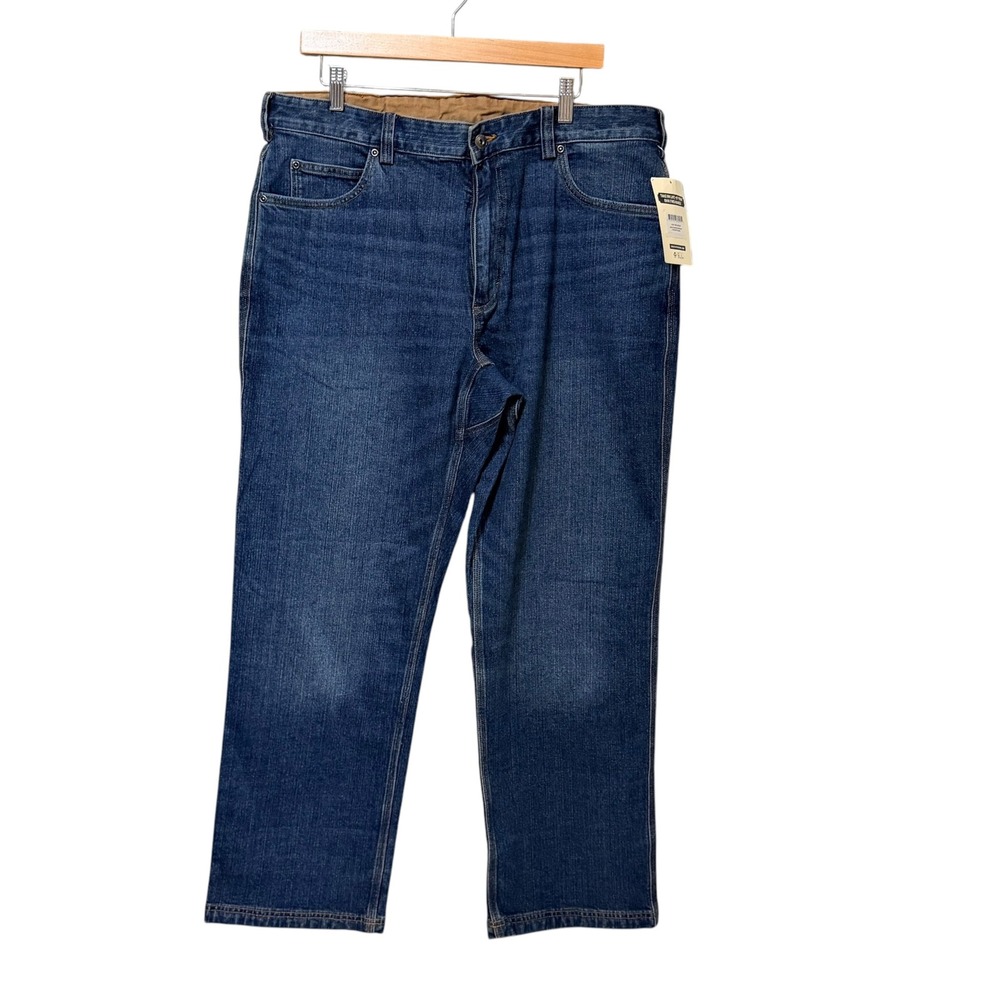 Duluth Trading Co DuluthFlex Ballroom Relaxed Fit Jeans 38x30 Blue 20207 WDN